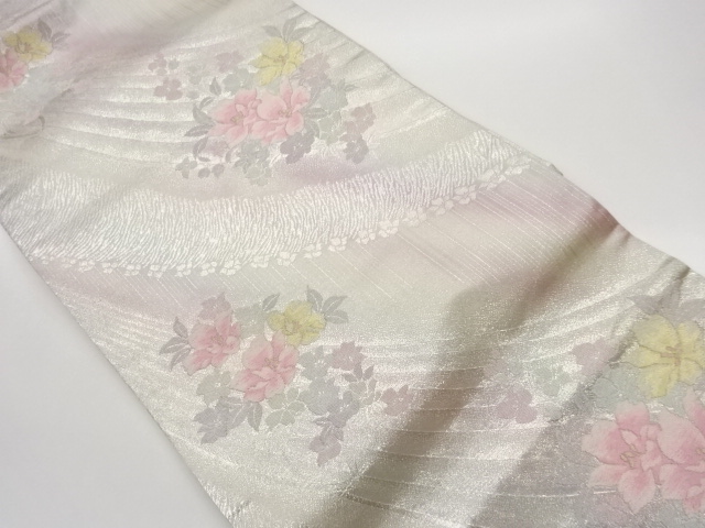 JAPANESE NAGOYA OBI / WOVEN FLOWER